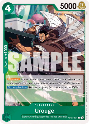Carte One Piece Urouge OP07-021 R PRB02