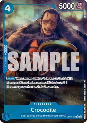 Carte One Piece Crocodile OP07-040 UC ALT ART PRB02