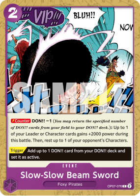 Carte One Piece Ramollo Beam Sword OP07-076 C PRB02
