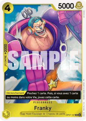 Carte One Piece Franky OP07-107 R PRB02