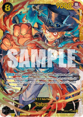Carte One Piece Sabo OP07-118 SEC PRB02