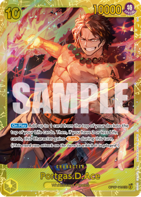 Carte One Piece Portgas D. Ace OP07-119 SEC PRB02
