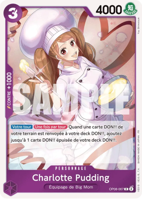 Carte One Piece Charlotte Pudding OP08-067 R PRB02