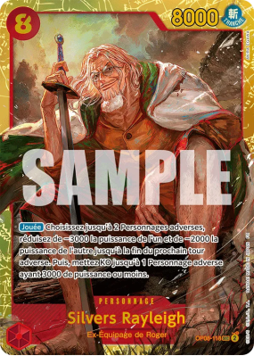 Carte One Piece Silvers Rayleigh OP08-118 SEC PRB02
