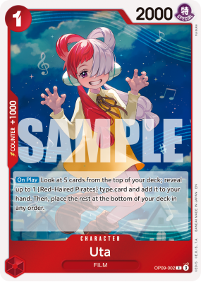 Carte One Piece Uta OP09-002 R PRB02