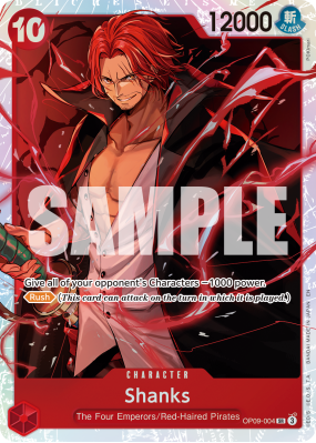 Carte One Piece Shanks OP09-004 SR PRB02