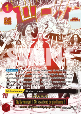 Carte One Piece Qu'ils viennent !! On les attend de pied ferme !! OP09-020 SP CARD PRB02
