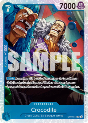 Carte One Piece Crocodile OP09-046 SR PRB02