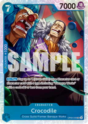Carte One Piece Crocodile OP09-046 SR PRB02