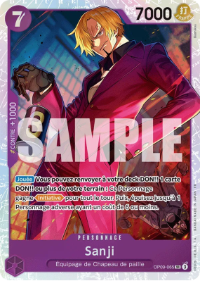 Carte One Piece Sanji OP09-065 SR PRB02