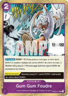 Carte One Piece Gum Gum Foudre OP09-077 UC FOIL PRB02