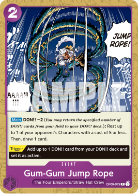 Carte One Piece Gum Gum Saut à la corde OP09-079 C PRB02
