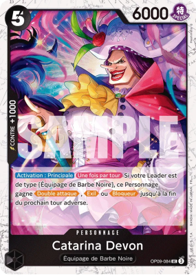 Carte One Piece Catarina Devon OP09-084 UC FOIL PRB02