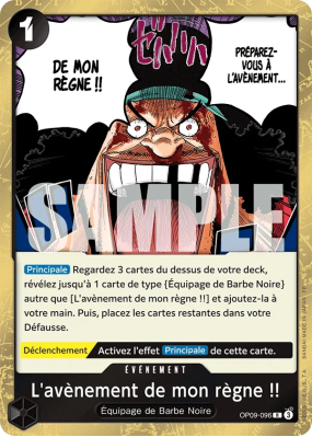 Carte One Piece L'avènement de mon règne !! OP09-096 R PRB02