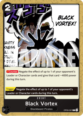 Carte One Piece Tourbillon noir OP09-097 C PRB02