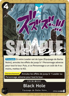 Carte One Piece Black Hole OP09-098 UC PRB02