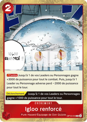Carte One Piece Igloo renforcé OP10-018 C FOIL PRB02