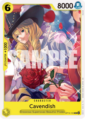 Carte One Piece Cavendish OP10-105 C PRB02