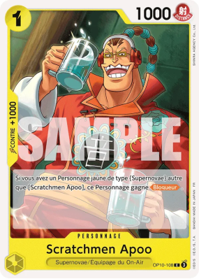 Carte One Piece Scratchmen Apoo OP10-108 C PRB02