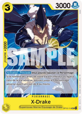 Carte One Piece X-Drake OP10-114 UC PRB02