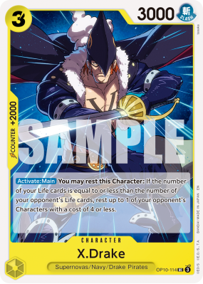 Carte One Piece X-Drake OP10-114 UC PRB02