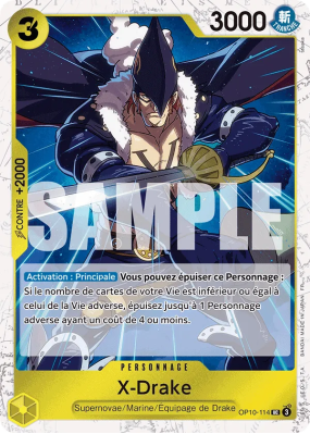 Carte One Piece X-Drake OP10-114 UC FOIL PRB02
