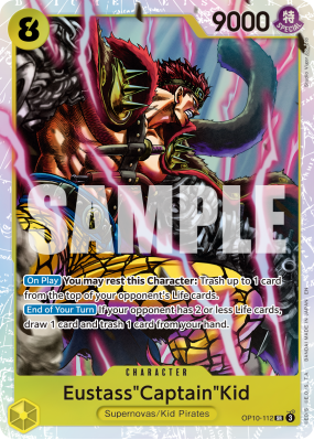 Carte One Piece Eustass "Captain" Kidd OP10-112 SR PRB02