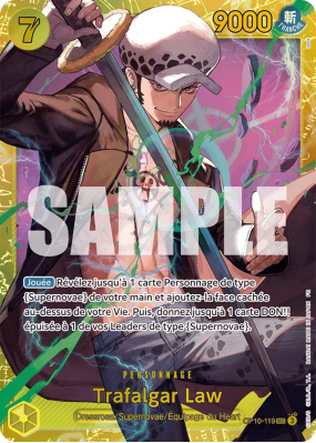 Carte One Piece Trafalgar Law OP10-119 SEC PRB02