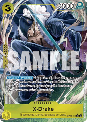 Carte One Piece X-Drake OP10-114 UC ALT ART PRB02