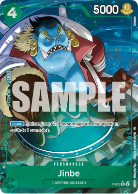 Carte One Piece Jinbe P-063 P ALT ART PRB02