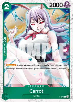 Carte One Piece Carrot P-070 P FOIL PRB02