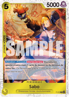 Carte One Piece Sabo P-073 P PRB02