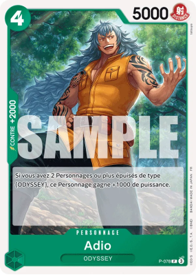 Carte One Piece Adio P-078 P PRB02
