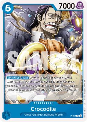 Carte One Piece Crocodile P-082 P PRB02