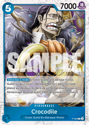 Carte One Piece Crocodile P-082 P FOIL PRB02