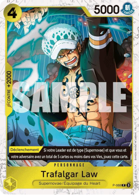 Carte One Piece Trafalgar Law P-088 P PRB02