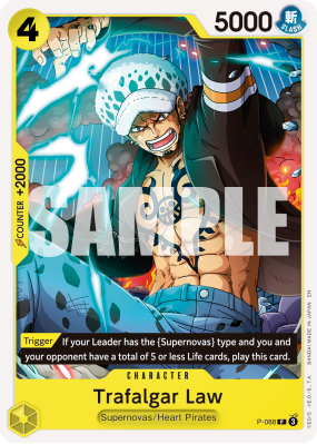 Carte One Piece Trafalgar Law P-088 P PRB02