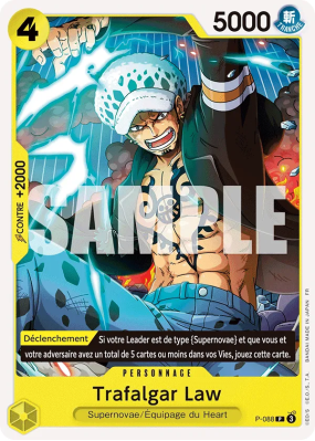 Carte One Piece Trafalgar Law P-088 P FOIL PRB02