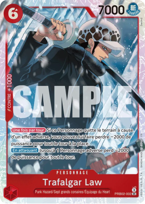 Carte One Piece Trafalgar Law PRB02-002 SR