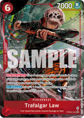 Carte One Piece Trafalgar Law PRB02-002 SR ALT ART