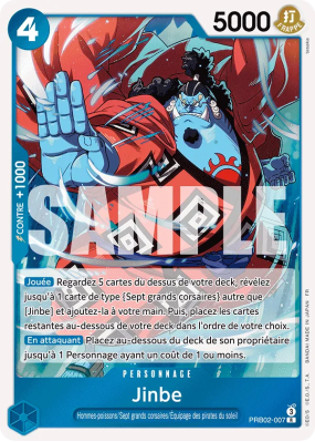 Carte One Piece Jinbe PRB02-007 R