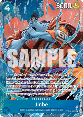 Carte One Piece Jinbe PRB02-007 R ALT ART