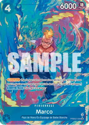Carte One Piece Marco PRB02-008 SR ALT ART