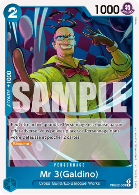 Carte One Piece Mr 3(Galdino) PRB02-009 R