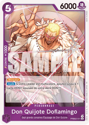 Carte One Piece Don Quijote Doflamingo PRB02-011 R