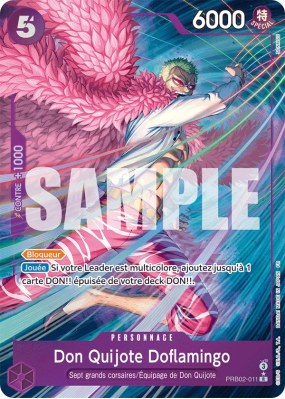 Carte One Piece Don Quijote Doflamingo PRB02-011 R ALT ART