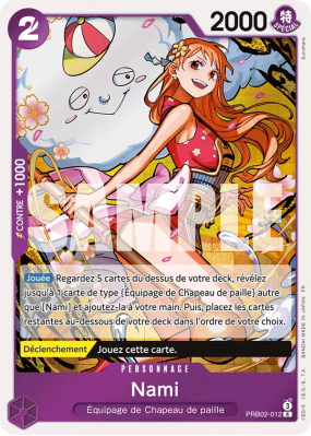 Carte One Piece Nami PRB02-012 R