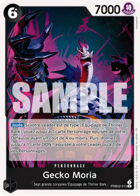 Carte One Piece Gecko Moria PRB02-013 R