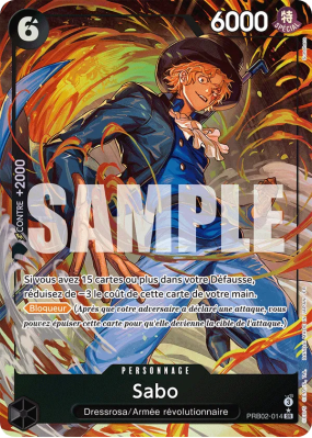 Carte One Piece Sabo PRB02-014 SR ALT ART