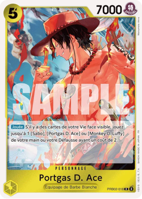 Carte One Piece Portgas D. Ace PRB02-018 R
